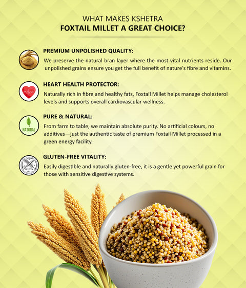 Foxtail Millet - Unpolished Whole Millet