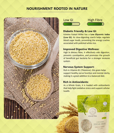 Foxtail Millet - Unpolished Whole Millet