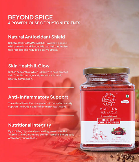 RedMaxxi Chilli Powder | Cryogenically Ground
