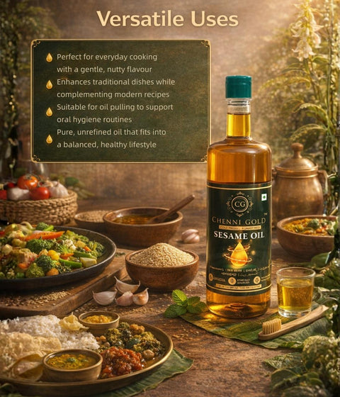 Chenni Gold - Cold Pressed Sesame Oil / Gingelly Oil