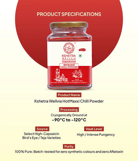HotMaxxi Chilli Powder | Cryogenically Ground