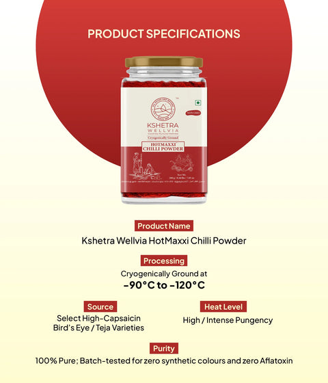 HotMaxxi Chilli Powder | Cryogenically Ground