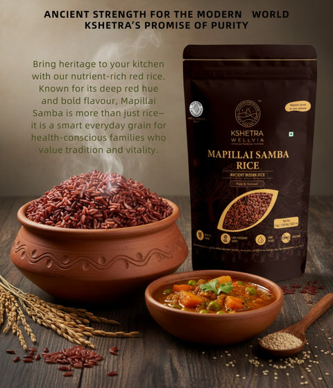 Mapillai Samba Rice | Unpolished Ancient Indian Rice
