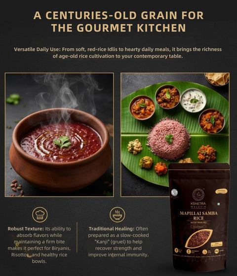 Mapillai Samba Rice | Unpolished Ancient Indian Rice