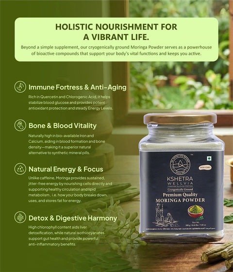 Moringa Powder | Premium Quality  | Cryogenically Ground