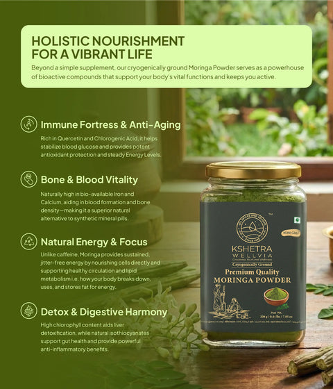 Moringa Powder | Premium Quality  | Cryogenically Ground
