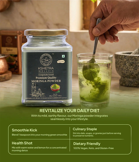 Moringa Powder | Premium Quality  | Cryogenically Ground