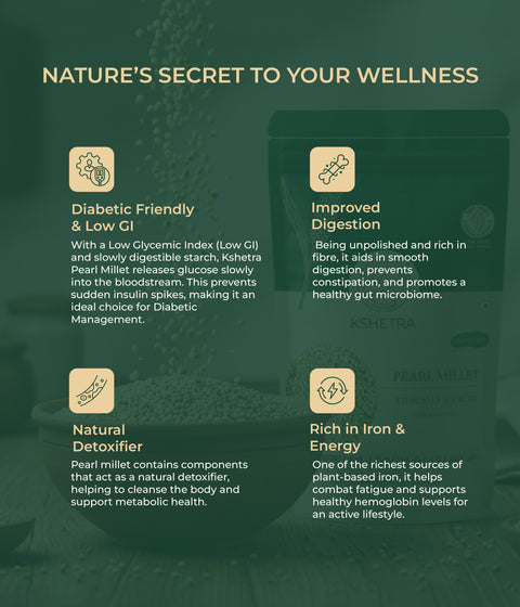 Pearl Millet - Unpolished Whole Millet