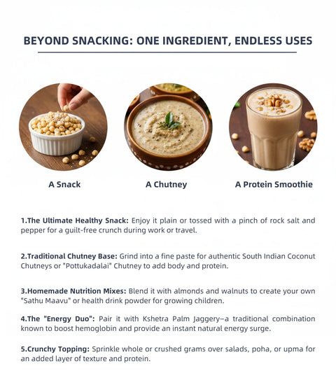 Roasted Bengal Gram Dhal Whole