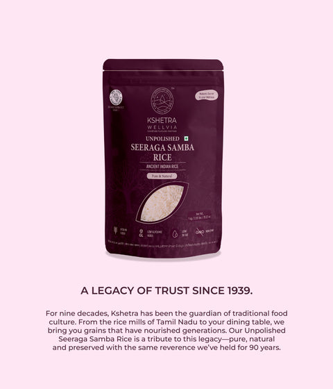 Seeraga Samba Rice | Unpolished Ancient Indian Rice