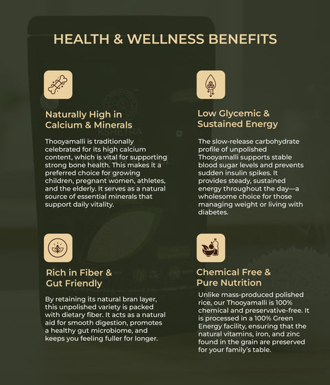 Thooyamalli Rice - Unpolished Ancient Indian Rice