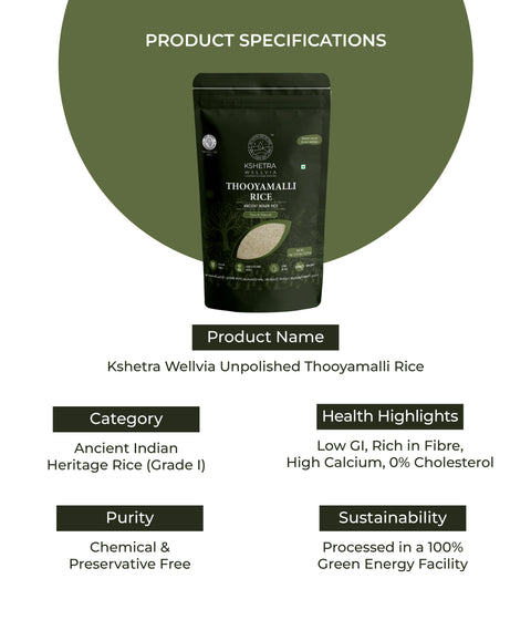 Thooyamalli Rice - Unpolished Ancient Indian Rice